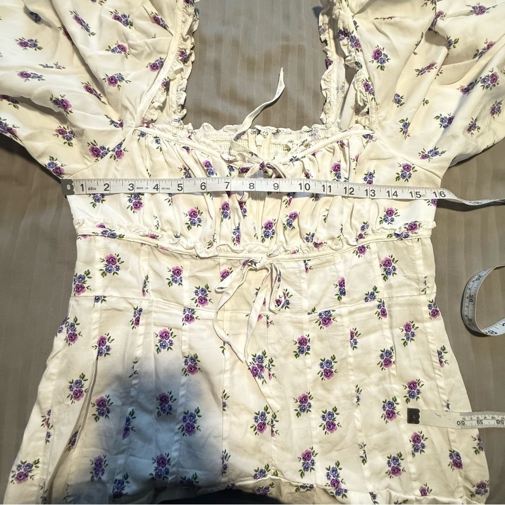 For Love & Lemons Viola Mini Dress White - Picture 11 of 13